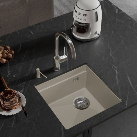 RIVELATO Мойка LINO 454-R 1-чаш 450*440 topazio арт.LN-454-R topazio