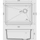 RIVELATO Мойка LINO 554-R 1-чаш 550*440 topazio арт.LN-554-R topazio