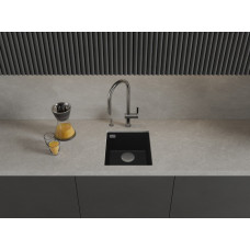 RIVELATO Мойка STRIA 4134 1-чаш 410*435 Nero profondo арт.SR-4134 Nero profondo