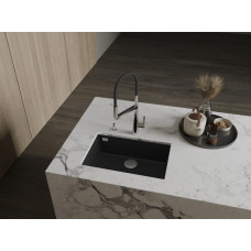 RIVELATO Мойка STRIA 6963 1-чаш 690*443 Nero profondo арт.SR-6963 Nero profondo