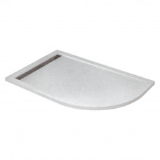 Поддон из искусственного мрамора 100х80 левосторонний CEZARES TRAY-AS-RH-100/80-30-W-L без сифона