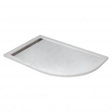 Поддон из искусственного мрамора 100х80 левосторонний CEZARES TRAY-AS-RH-100/80-30-W-L без сифона