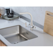 Смеситель для кухни ESSEN, белый матовый, Es213011-431(WH), Paulmark