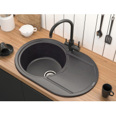 Смеситель для кухни с фильтром ESSEN, антрацит Paulmark Es213211-AN