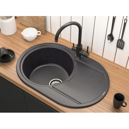 Смеситель для кухни с фильтром ESSEN, антрацит Paulmark Es213211-AN