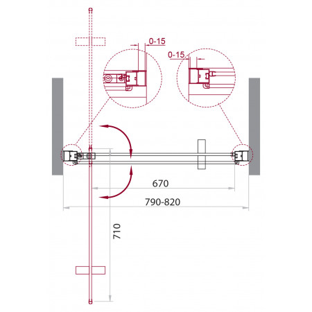 Душевая дверь BelBagno MARMI-B-1-80-C-Cr Душевая дверь BelBagno MARMI-B-1-80-C-Cr