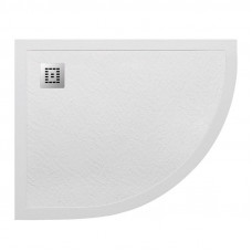 Поддон из искусственного мрамора левосторонний Belbagno TRAY-MR-UNO-RH-120/80-550-35-W-L-CR