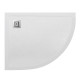 Поддон из искусственного мрамора левосторонний Belbagno TRAY-MR-UNO-RH-120/80-550-35-W-L-CR Поддон из искусственного мрамора левосторонний Belbagno TRAY-MR-UNO-RH-120/80-550-35-W-L-CR