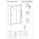 Душевой угол Veconi Rovigo RV046BC-11090-01-C5 (1100х900х1950) никельбрашинг, стекло прозрачное