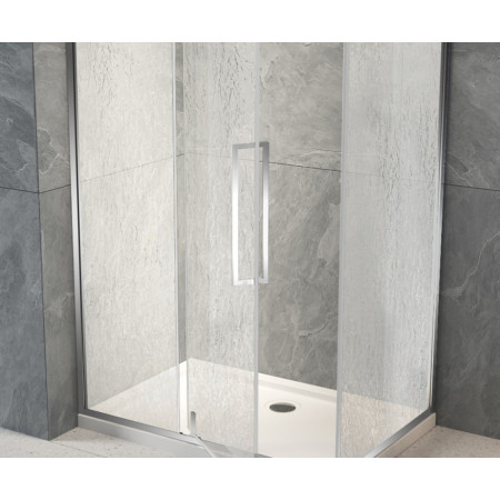 Душевой угол Veconi Rovigo RV034R-11070-06-C7 (1100х700х1950) хром, стекло дождь Душевой угол Veconi Rovigo RV034R-11070-06-C7 (1100х700х1950) хром, стекло дождь