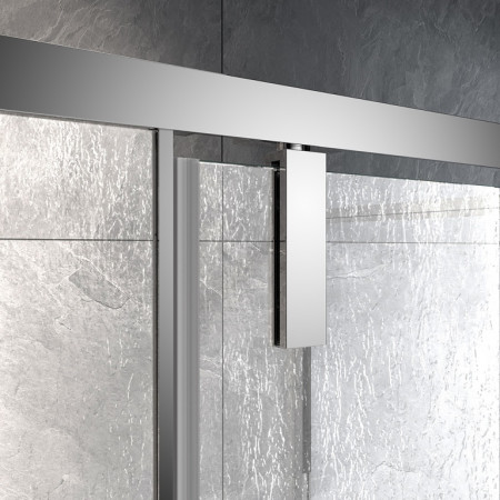 Душевой угол Veconi Rovigo RV034R-110100-06-C7 (1100х1000х1950) хром, стекло дождь