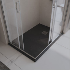 Поддон из искусственного мрамора Belbagno TRAY-MR-UNO-AH-120/90-35-NERO-CR