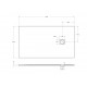 Поддон из искусственного мрамора Belbagno TRAY-MR-UNO-AH-140/80-35-W-CR Поддон из искусственного мрамора Belbagno TRAY-MR-UNO-AH-140/80-35-W-CR