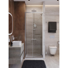 Душевая дверь Cezares LUX-B-FS-1-70-C-CR, 70х195, профиль хром, стекло прозрачное