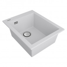 Мойка кварцевая DECORATION 41, ACRYSTONE, PM934150-WH, White,  410х500 мм, Paulmark