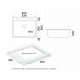 Мойка кварцевая DECORATION 69, ACRYSTONE, PM936950-WH, White,  690х500 мм, Paulmark