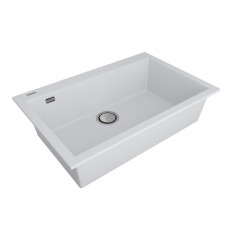 Мойка кварцевая DECORATION 76, ACRYSTONE, PM937650-WH, White,  760х500 мм, Paulmark