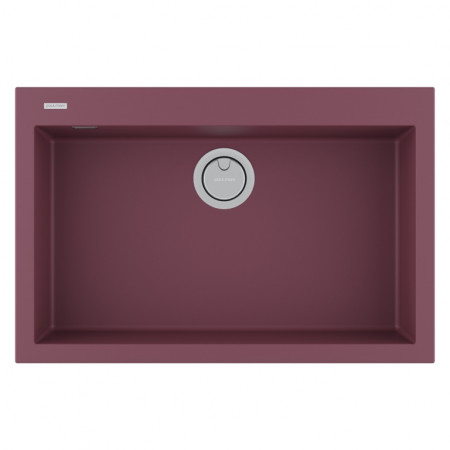 Мойка кварцевая DECORATION 76, ACRYSTONE, PM937650-ME, Merlot,  760х500 мм, Paulmark