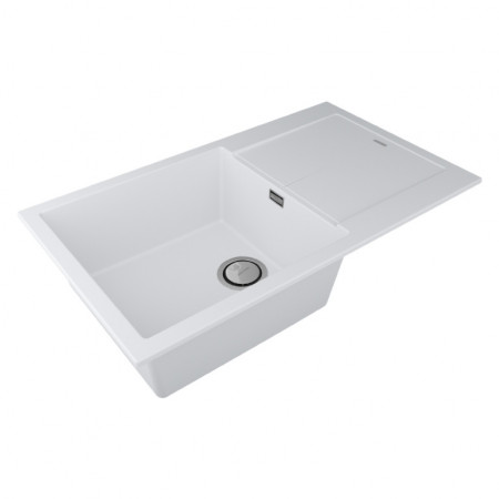 Мойка кварцевая EXTENSIO 86, ACRYSTONE, PM988650-WH, White, 860х500 мм, Paulmark Мойка кварцевая EXTENSIO 86, ACRYSTONE, PM988650-WH, White, 860х500 мм, Paulmark