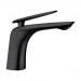 Смеситель для раковины низкий черный матовый S-JD9201H Savol