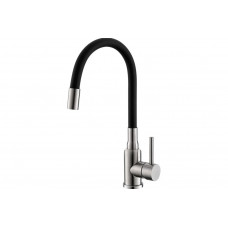 Смеситель для кухни ALVEUS Genesis FLEXA BLACK SAT