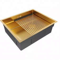 Мойка нерж. сталь NEXT-PRO 54 UNI, PM705445-BG, брашированное золото,  540х450 мм, Paulmark