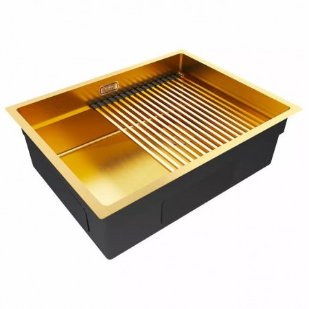 Мойка нерж. сталь NEXT-PRO 58 UNI, PM705845-BG, брашированное золото,  580х450 мм, Paulmark