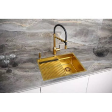 Мойка нерж. сталь NEXT-PRO 58 UNI, PM705845-BG, брашированное золото,  580х450 мм, Paulmark