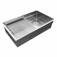 Мойка нерж. сталь NEXT-PRO 74 UNI, PM707445-BS, брашированная сталь,  740х450 мм, Paulmark