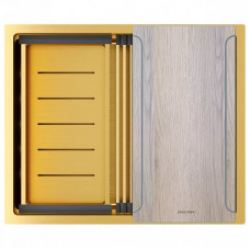 Мойка нерж. сталь NEXT-MULTI SINK 54 UNI, PM785445-BG, брашированное золото,  540х450мм, Paulmark