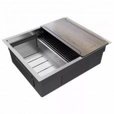 Мойка нерж. сталь NEXT-MULTI SINK 54 UNI, PM785445-BS, брашированная сталь,  540х450мм, Paulmark