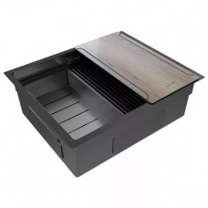 Мойка нерж. сталь NEXT-MULTI SINK 54 UNI, PM785445-GM, вороненая сталь,  540х450мм, Paulmark