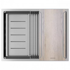 Мойка нерж. сталь NEXT-MULTI SINK 58 UNI, PM785845-BS, брашированная сталь,  580х450мм, Paulmark