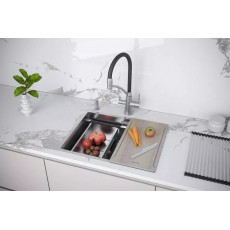 Мойка нерж. сталь NEXT-MULTI SINK 58 UNI, PM785845-BS, брашированная сталь,  580х450мм, Paulmark