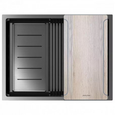 Мойка нерж. сталь NEXT-MULTI SINK 58 UNI, PM785845-GM, вороненая сталь,  580х450мм, Paulmark