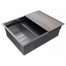 Мойка нерж. сталь NEXT-MULTI SINK 58 UNI, PM785845-GM, вороненая сталь,  580х450мм, Paulmark