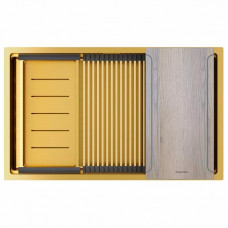 Мойка нерж. сталь NEXT-MULTI SINK 74 UNI, PM787445-BG, брашированное золото,  740х450мм, Paulmark
