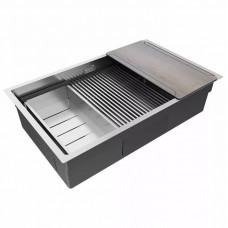 Мойка нерж. сталь NEXT-MULTI SINK 74 UNI, PM787445-BS, брашированная сталь,  740х450мм, Paulmark