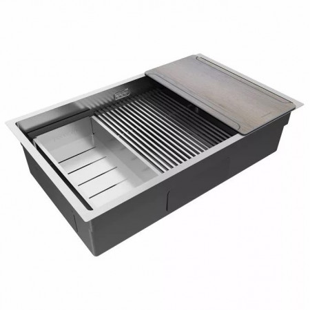 Мойка нерж. сталь NEXT-MULTI SINK 74 UNI, PM787445-BS, брашированная сталь, 740х450мм, Paulmark Мойка нерж. сталь NEXT-MULTI SINK 74 UNI, PM787445-BS, брашированная сталь, 740х450мм, Paulmark