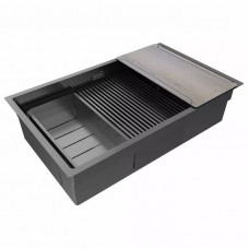 Мойка нерж. сталь NEXT-MULTI SINK 74 UNI, PM787445-GM, вороненая сталь,  740х450мм, Paulmark
