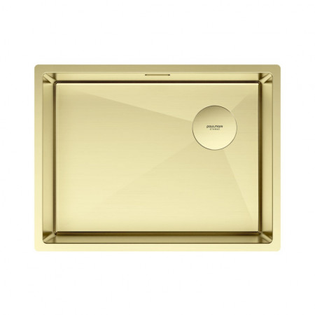 Мойка нержа. сталь NEXT-SKEW 58 UNI, PM885844-LG,  светлое золото,  580х440 мм (ст.304), Paulmark