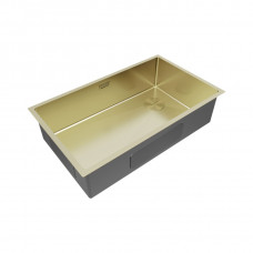 Мойка нержа. сталь NEXT-SKEW 74 UNI, PM887444-LG,  светлое золото,  740х440 мм (ст.304), Paulmark