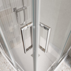 Душевой уголок BelBagno LUCE-AH-2-100/80-C-Cr