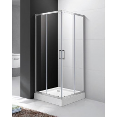 Душевой уголок Cezares MOLVENO-A-2-90-C-Cr-IV, 90х90х195, профиль хром, стекло прозрачное