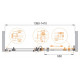 Дверь в проём Cezares STYLUS-O-M-BF-1-140-C-Cr Дверь в проём Cezares STYLUS-O-M-BF-1-140-C-Cr