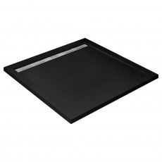 Поддон из искусственного мрамора 90х90 Cezares TRAY-AS-A-90-30-NERO без сифона