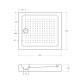 Поддон акриловый 90х80 Cezares TRAY-A-AH-90/80-15-W с сифоном Поддон акриловый 90х80 Cezares TRAY-A-AH-90/80-15-W с сифоном