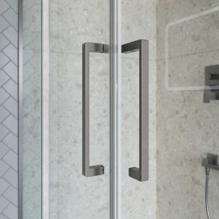Душевой уголок 120х90см BelBagno MARINO-2-AH-2-120/90-C-GM профиль оружейная сталь, стекло прозрачное Душевой уголок 120х90см BelBagno MARINO-2-AH-2-120/90-C-GM профиль оружейная сталь, стекло прозрачное