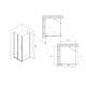 Душевой уголок ABBER Zart AG08070P-S91 Душевой уголок ABBER Zart AG08070P-S91