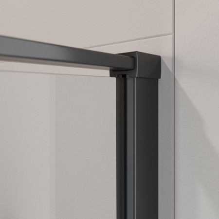 Душевая дверь Cezares LINER-B-12-90-C-NERO-L, 90х195, левосторонняя, профиль черный матовый, стекло прозрачное Душевая дверь Cezares LINER-B-12-90-C-NERO-L, 90х195, левосторонняя, профиль черный матовый, стекло прозрачное